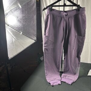 Mandala Lavender Scrub Jogger Pants
